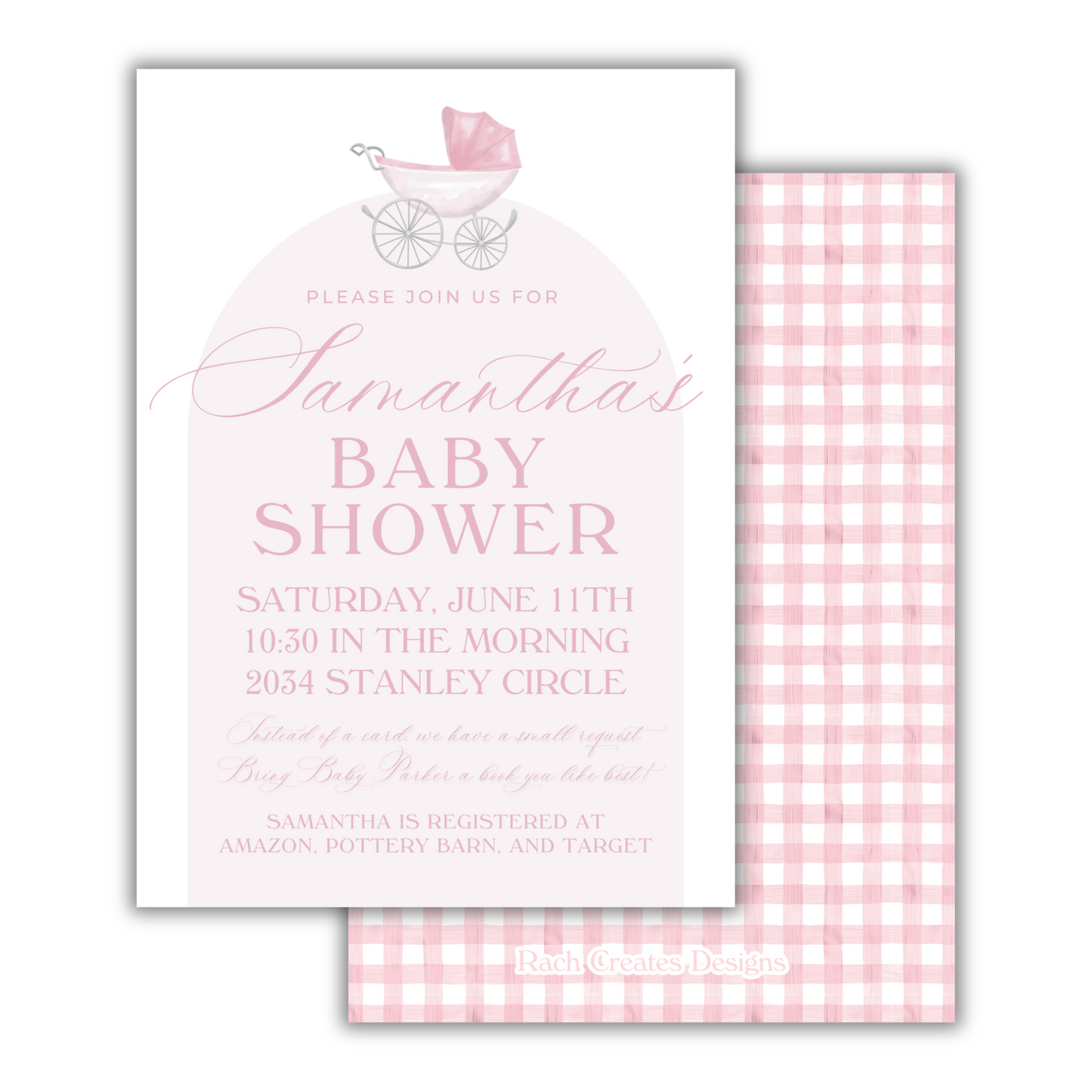 Baby Carriage Invitation