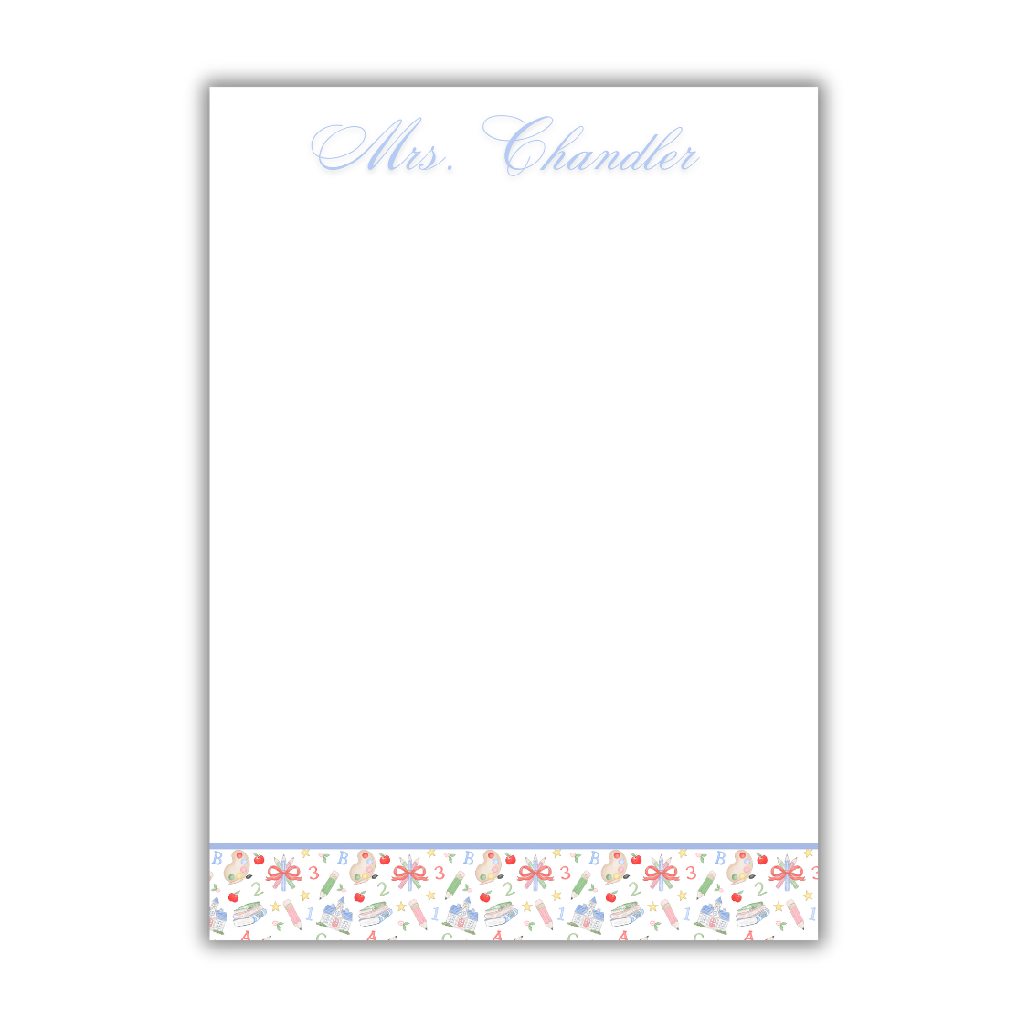 Patterned Teacher Notepads