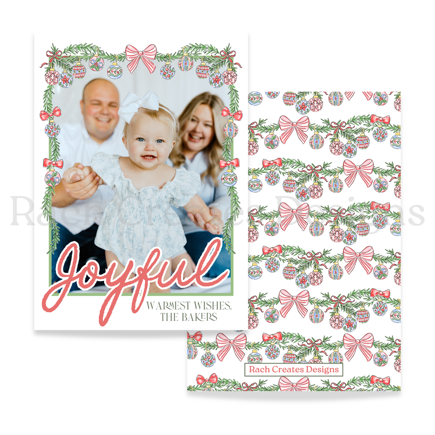 Joyful Ornaments Christmas Card