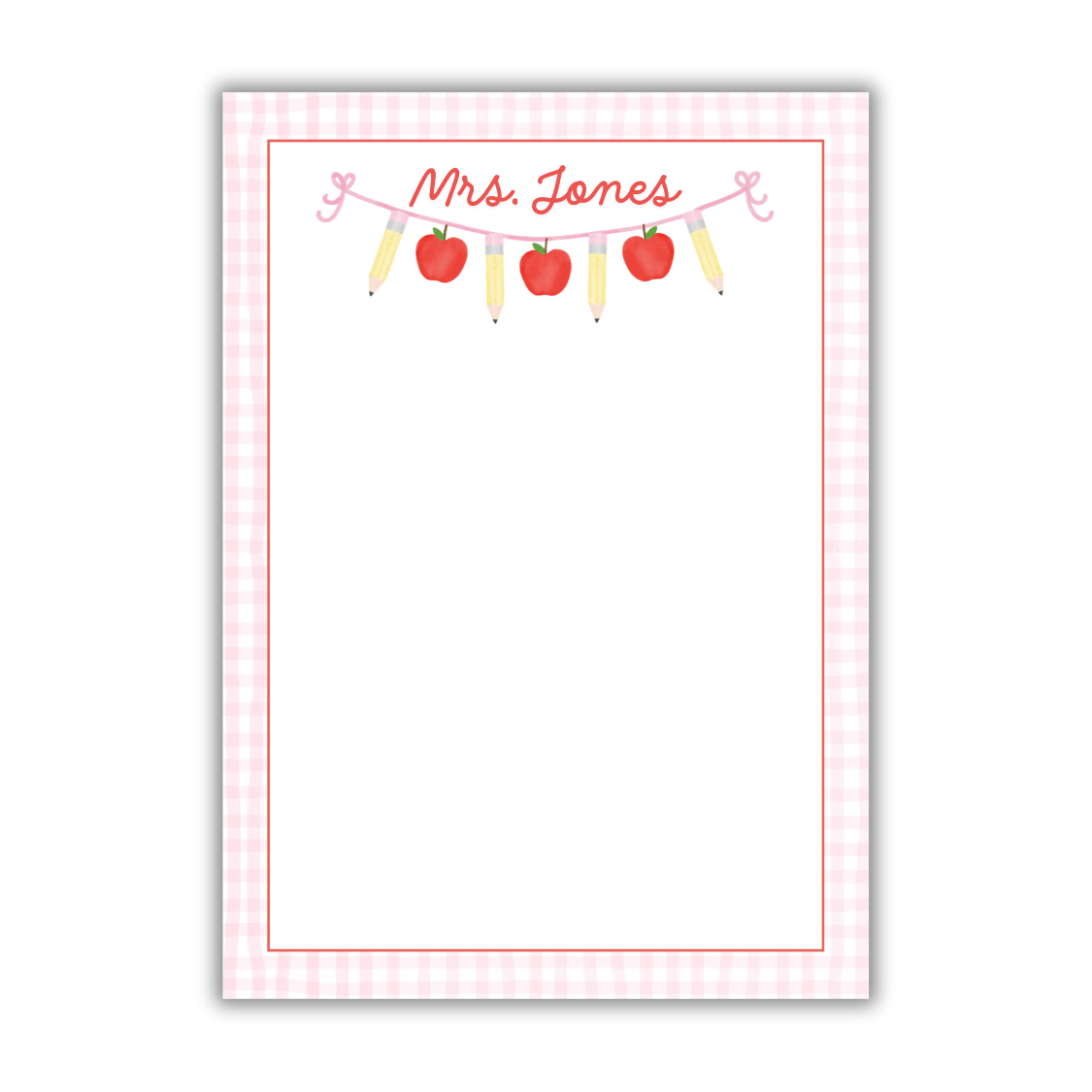 Patterned Teacher Notepads