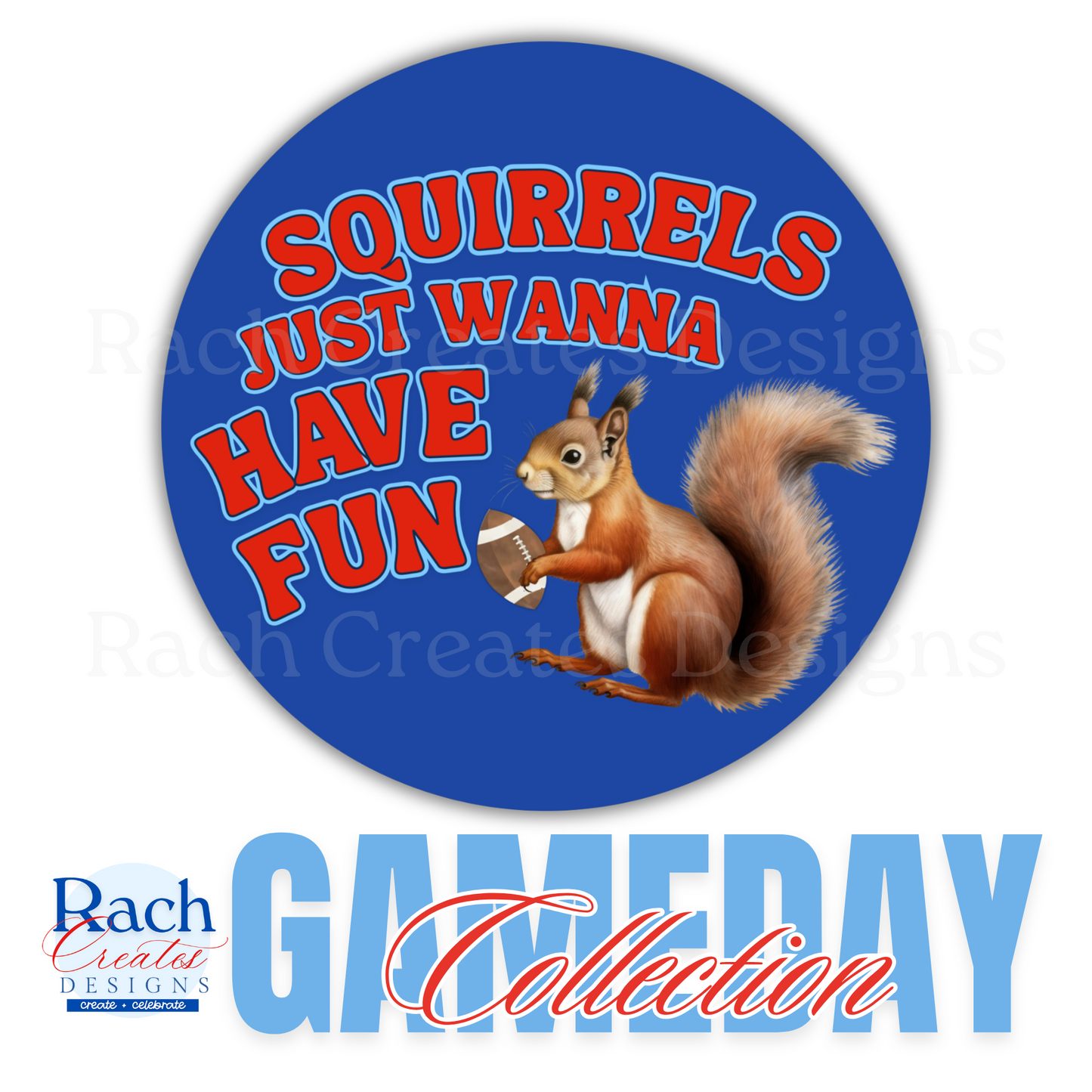 Squirrel Game Day Button