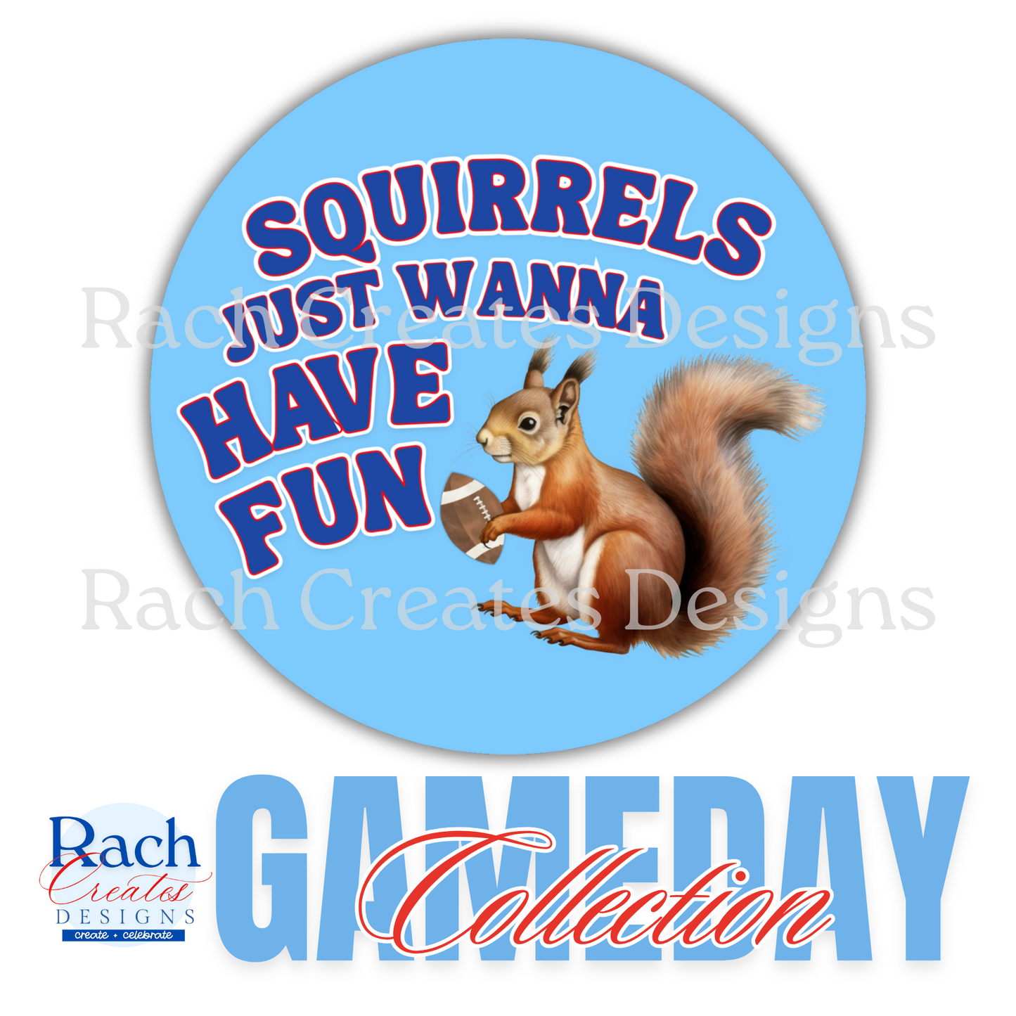 Squirrel Game Day Button