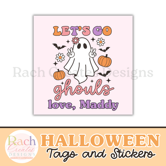 Let's Go Ghouls Halloween Tag