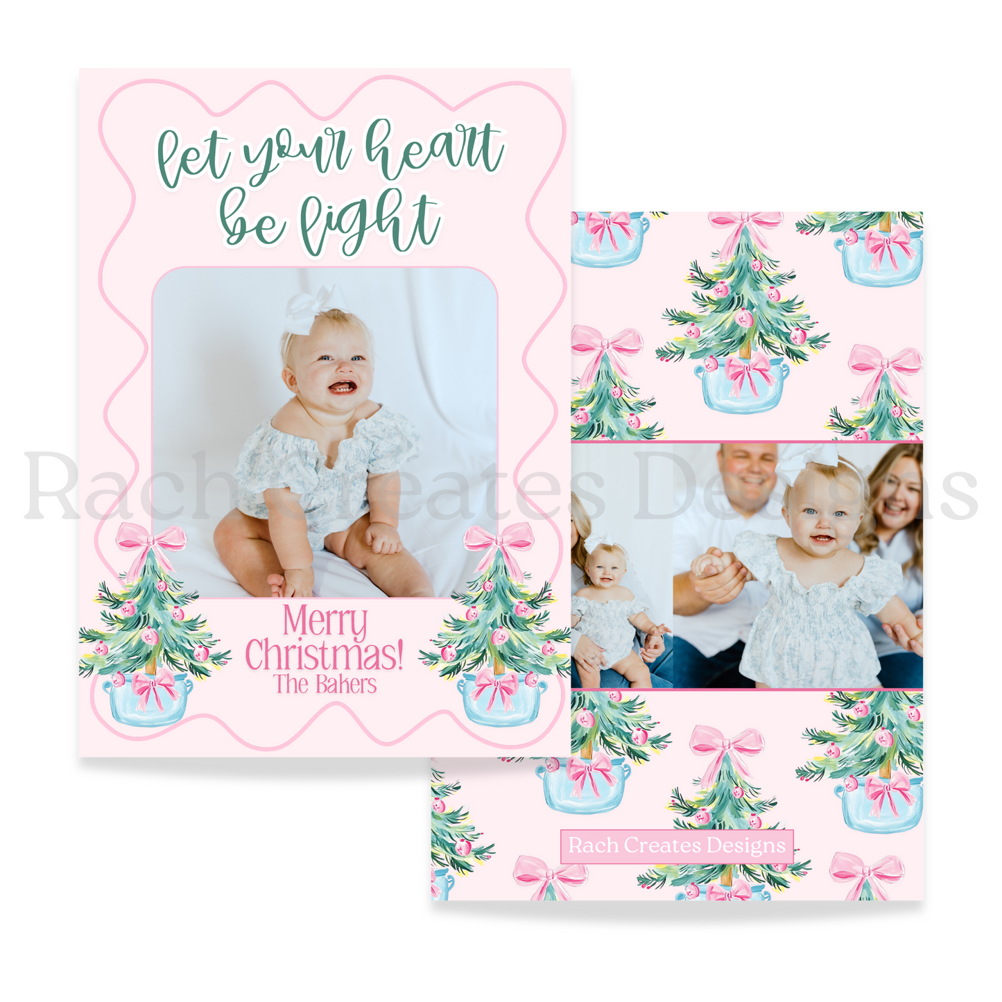 Let Your Heart Be Light Christmas Card