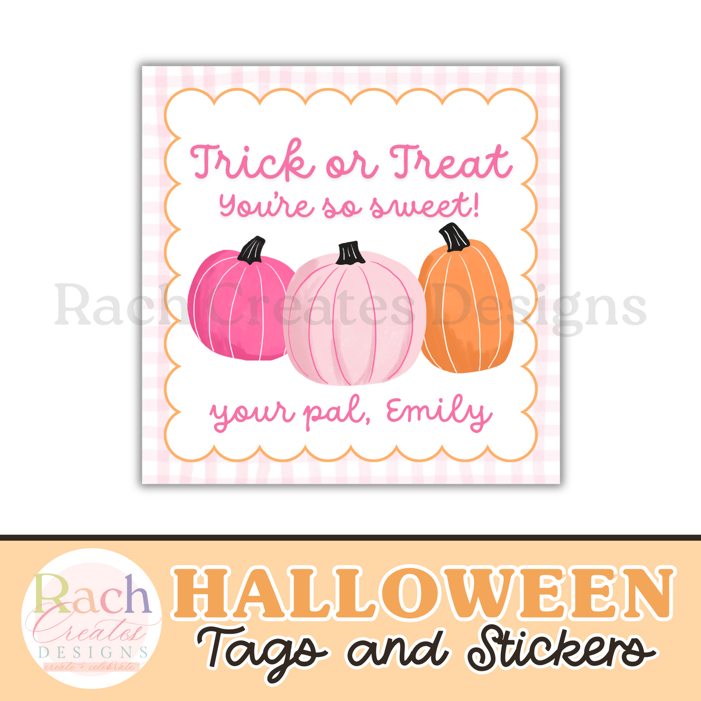 Trick or Treat Halloween Tag