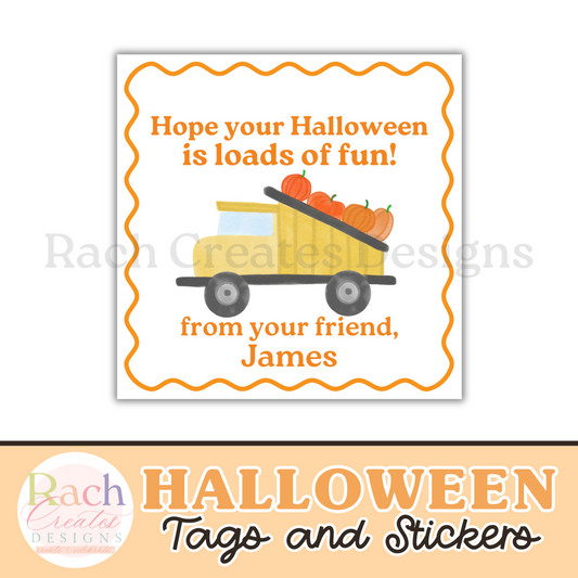 Trucks Halloween Tag