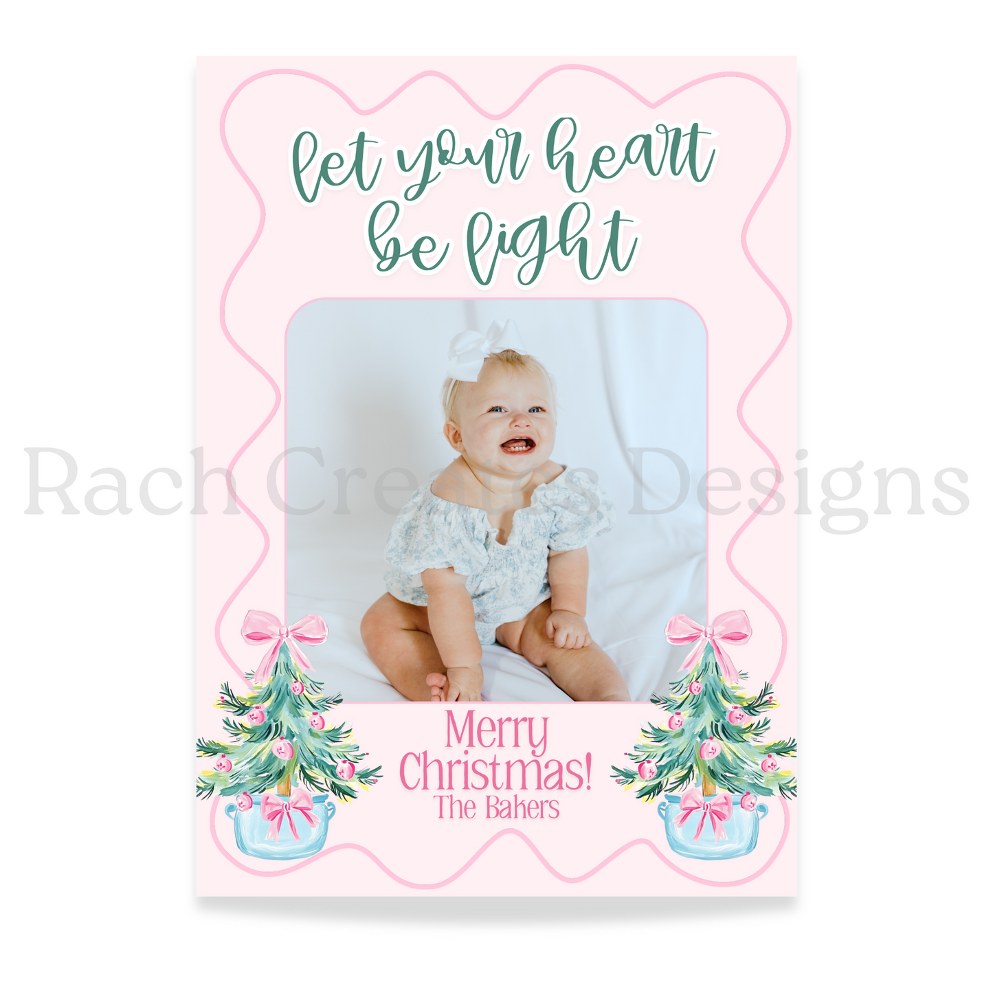 Let Your Heart Be Light Christmas Card