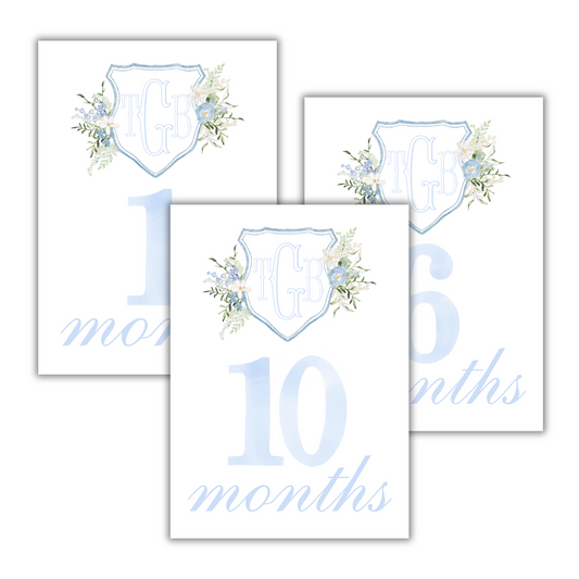 Watercolor Number Milestone Cards