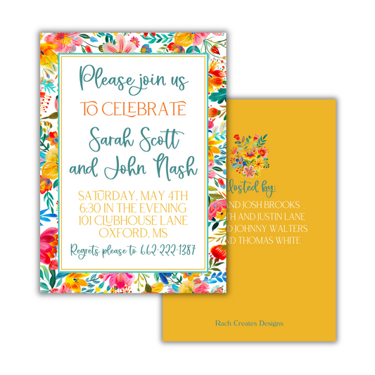 Bright Fiesta Invitation