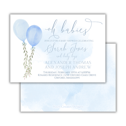 Boy Shower Invitation