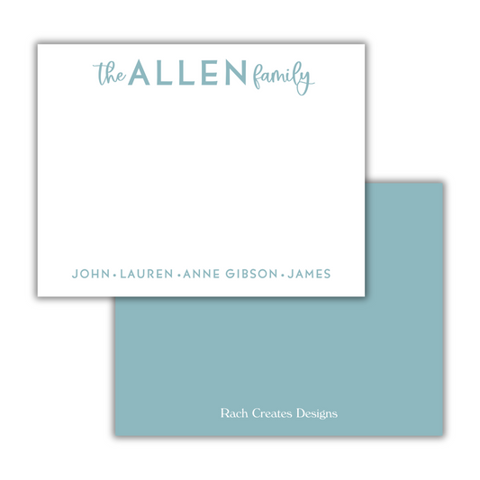 Family Names Stationery