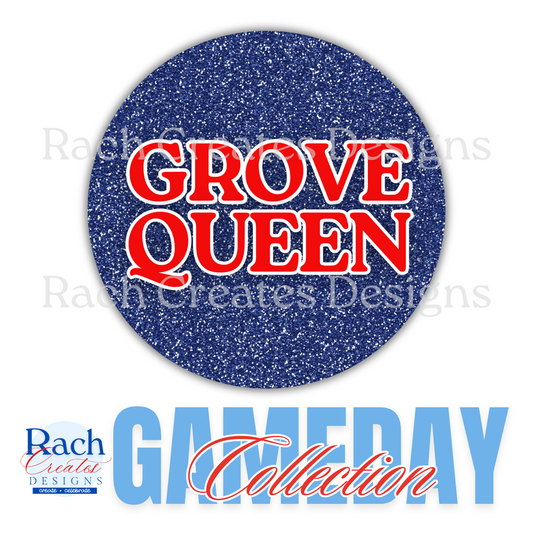 Tailgate Queen Game Day Button