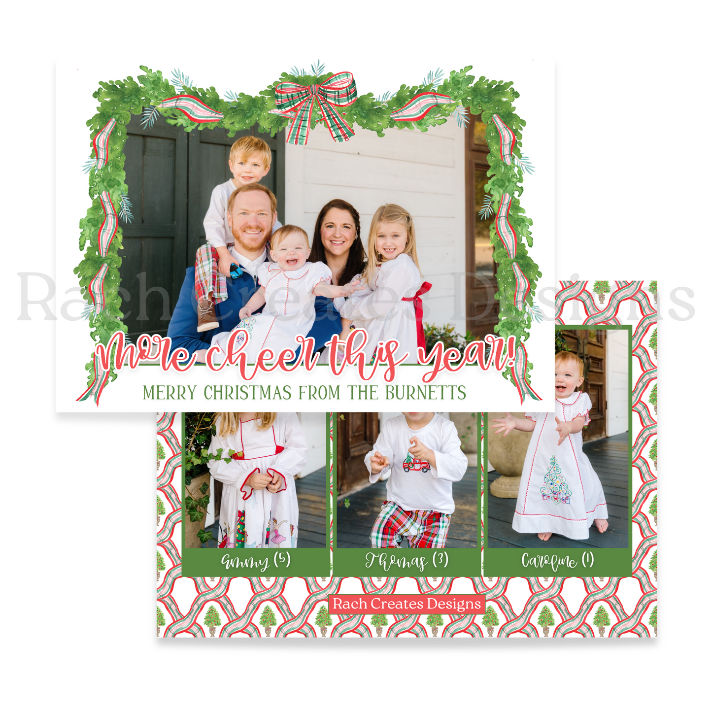 Holiday Plaid Christmas Card